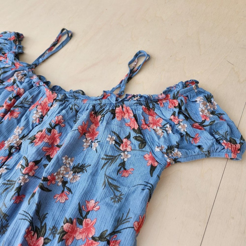 American Eagle Floral Boho Off The Shoulder Top - Size Large